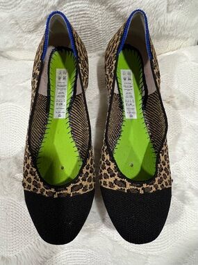 ROTHY’S: “The Square” in Desert Cat Size 7.5 leopard print